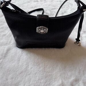 Brighton Black Leather Handbag